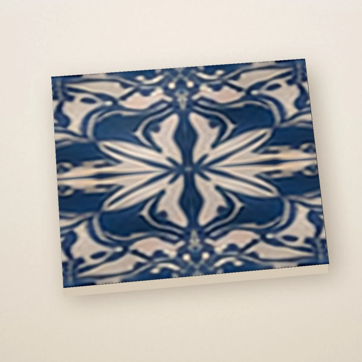 Atlantic Star hand-painted tile, angled view