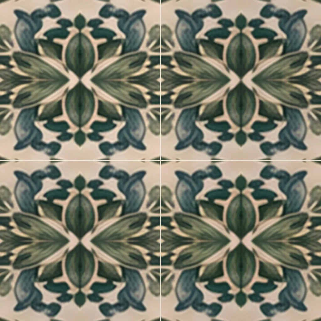 Sintra Green — handmade Portuguese tile
